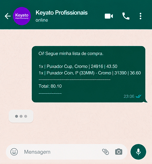 Botão Enviar via WhatsApp